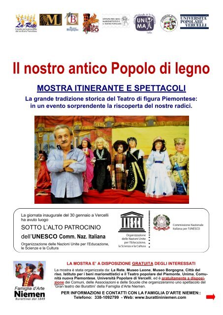 IL NOSTRO ANTICO POPOLO DI LEGNO - VERCELLI 2016