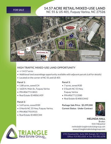 14.57 acre retail%3Amixed-use Fuquay