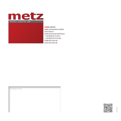 metz Katalog 2016