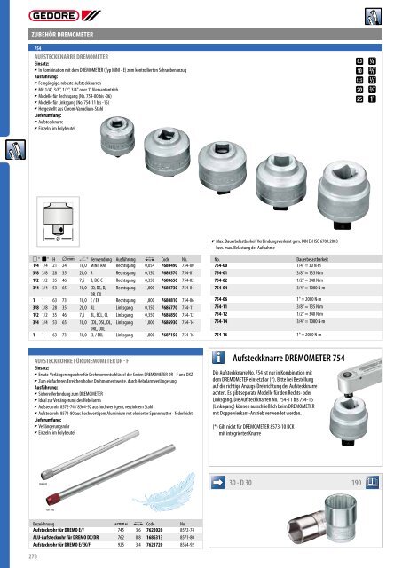 Gedore Katalog