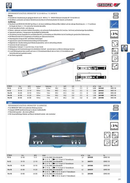 Gedore Katalog