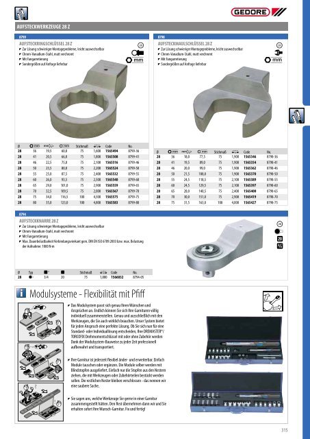 Gedore Katalog