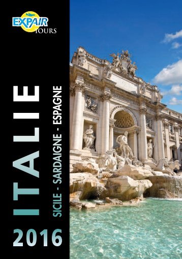 Brochure Italie Sicile Sardaigne Espagne 2016