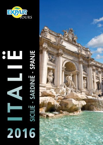 Brochure Italië Sicilië Sardinië Spanje 2016