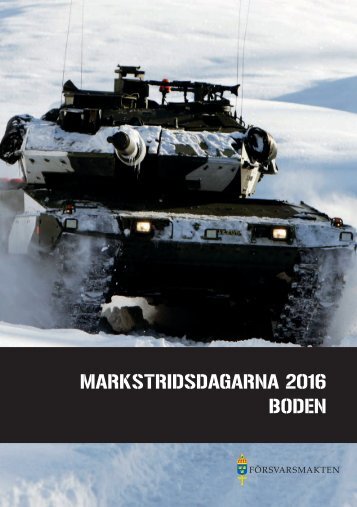 MARKSTRIDSDAGARNA 2016 BODEN