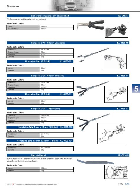 Klann Bremsen Katalog