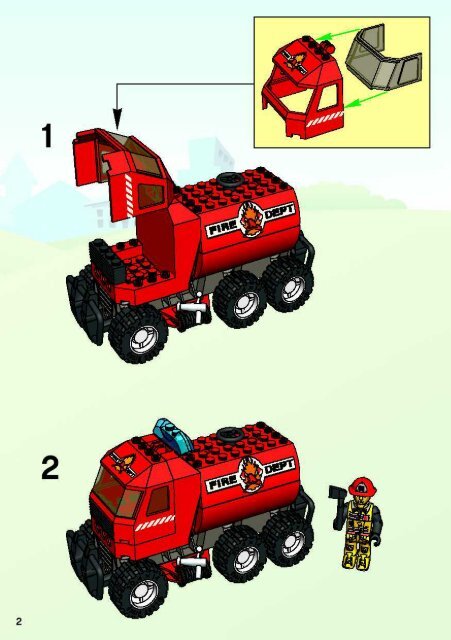 Lego Fire Squad HQ - 4657 (2003) - Quick Fix Station BI, 4657 NA