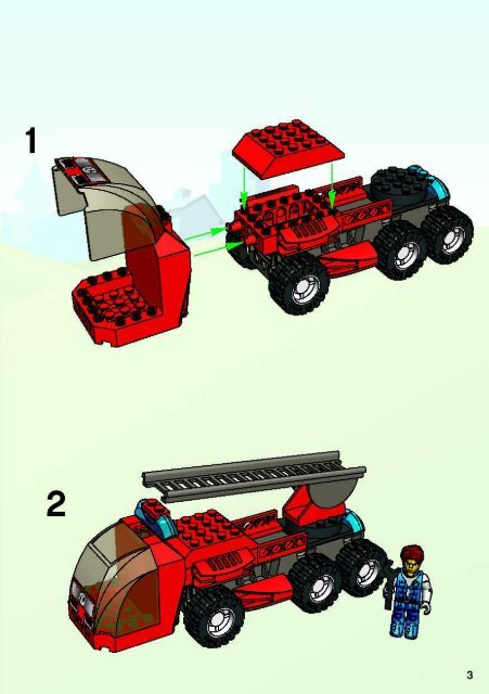 Lego Fire Squad HQ - 4657 (2003) - Quick Fix Station BI, 4657 IN