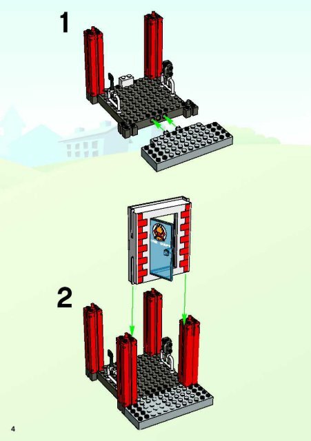 Lego Fire Squad HQ - 4657 (2003) - Quick Fix Station BI, 4657 IN