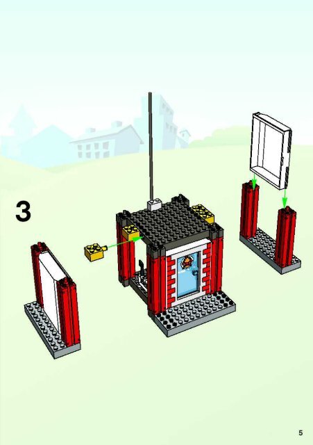 Lego Fire Squad HQ - 4657 (2003) - Quick Fix Station BI, 4657 IN