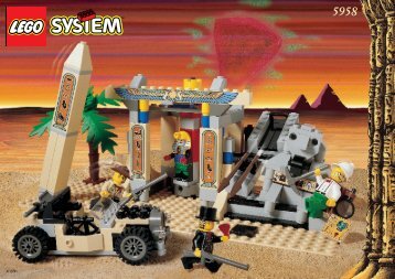 Lego MUMMY'S TOMB - 5958 (1998) - Track Master BUILDING INSTR. 5958