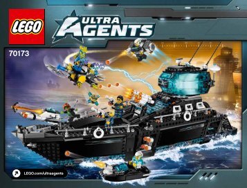 Lego Ultra Agents Ocean HQ - 70173 (2015) - UltraCopter vs. AntiMatter BI 3019/176+4/65+200 - 70173 V29