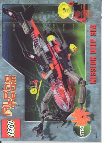 Lego Ogel Shark Assault Sub - 4793 (2002) - AT Deep Sea Robot Diver BI 4793