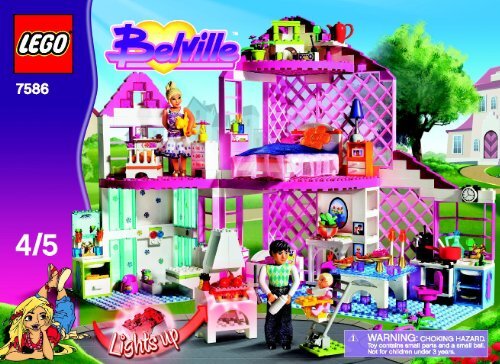 Lego Sunshine Home - 7586 (2008) - The Princess and the Pea BUILDING INSTR. 7586, 4/5 V39