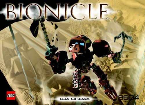 Lego Bionicle Toa Metru 8601 8604 8613 65409 2003 Rahaga Bomonga BUILDING INSTR. 8604