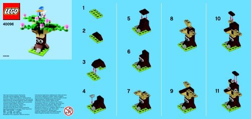 Lego Monthly Minibuild March - 40096 (2014) - Halloween Bat BI 9005 / 60x50 leaflet - 40096