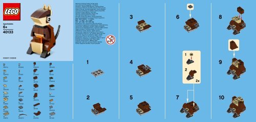 Lego Monthly Mini Build August &ndash; Kangaroo - 40133 (2015) - MMB June  - Parrot BI 9005 / 60x50 leaflet - 40133 V29