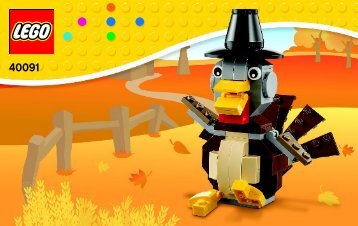 Lego Thanksgiving Turkey - 40091 (2014) - Halloween Bat BI 3003/24 - 40091