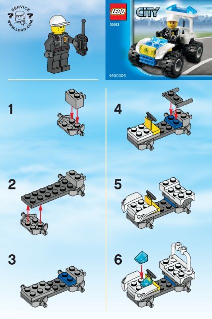 Lego Police Quad - 30013 (2010) - Clone Walker TM BI 2001/ 2 -30013 V  29/110/112