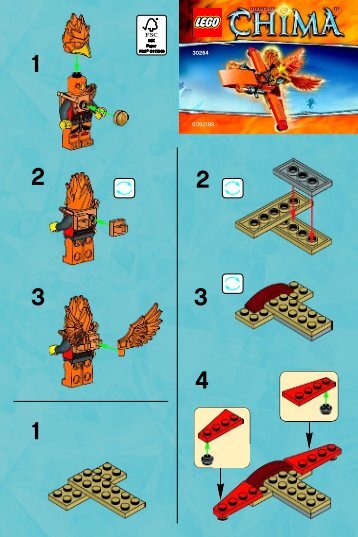 Lego Fraxâ Phoenix Flyer - 30264 (2014) - Leonidasâ Jungle Dragster BI 2001/ 2 -30264 V29