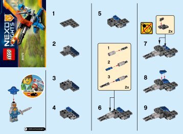 Lego Knighton Hyper Cannon - 30373 (2016) - Knightâs Cycle BI 2002/ 2, 30373 V29