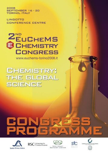 Chemistry: the global science - 2nd EuCheMS Chemistry Congress ...