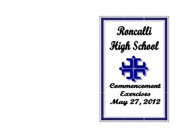 Roncalli High School Class of 2012