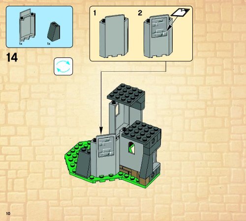 Lego King's Castle - 70404 (2013) - Tower Raid BI 3017 / 72+4 - 70404 V39 2/3