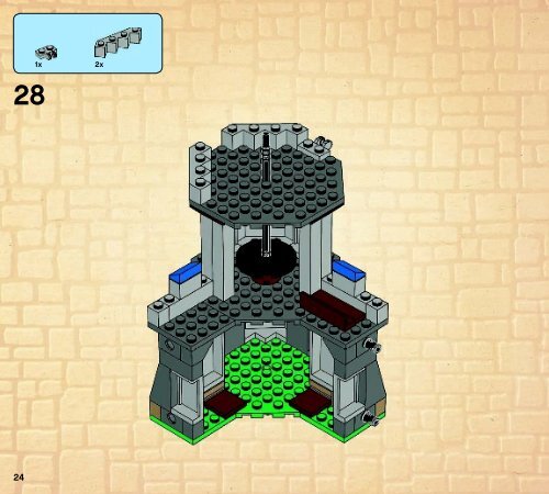 Lego King's Castle - 70404 (2013) - Tower Raid BI 3017 / 72+4 - 70404 V39 2/3
