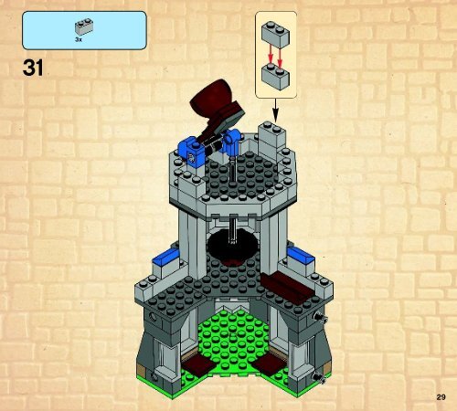 Lego King's Castle - 70404 (2013) - Tower Raid BI 3017 / 72+4 - 70404 V39 2/3