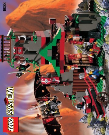 Lego NINJA'S STRONGHOLD - 6088 (1998) - Catapult Crusher BUILDING INSTR. FOR 6088