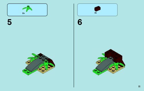 Lego Royal Roost - 70108 (2013) - Chi Waterfall BI 3003/36- 70108 V29/39