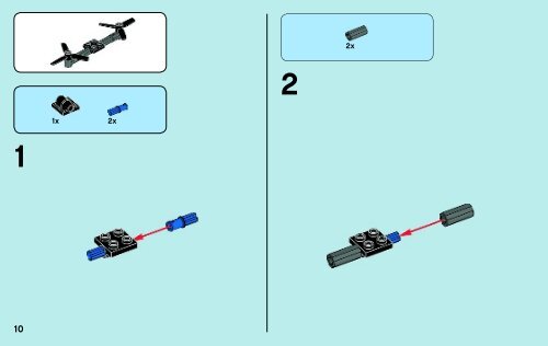 Lego Target Practice - 70101 (2013) - Eglor's Twin Bike BI 3003/36-70101 V29/39