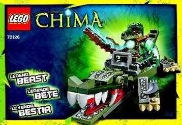 Lego Crocodile Legend Beast - 70126 (2014) - Croc Chomp BI 3001/36-65G 70126 V39