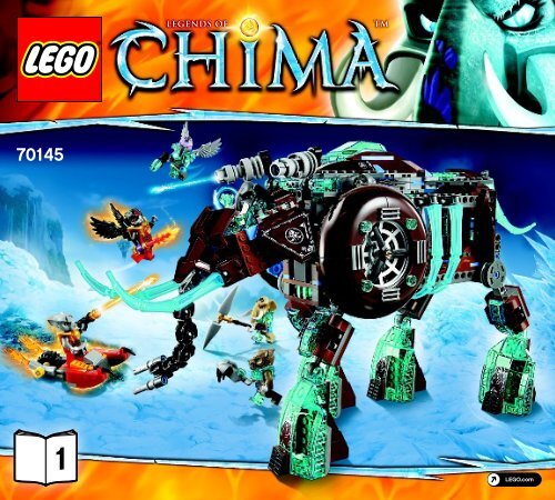 Lego Maula&rsquo;s Ice Mammoth Stomper - 70145 (2014) - Sky Launch BI 3017 / 56 - 65g - 70145 V39 1/2