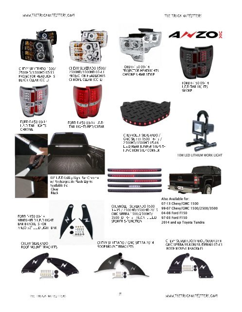 The Truck Outfitters Truck Accessories Catalogue