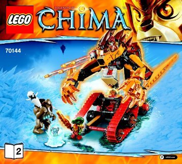 Lego Lavalâs Fire Lion - 70144 (2014) - Sky Launch BI 3017 / 60 - 65g - 70144 V29 2/2