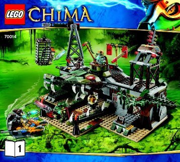 Lego The Croc Swamp Hideout - 70014 (2013) - Eglor's Twin Bike BI 3017 / 40 - 65g 70014 1/3 v29