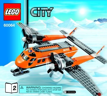 Lego Arctic Supply Plane - 60064 (2014) - Arctic Snowmobile BI 3017 / 24 - 65g 60064 2/3 V39