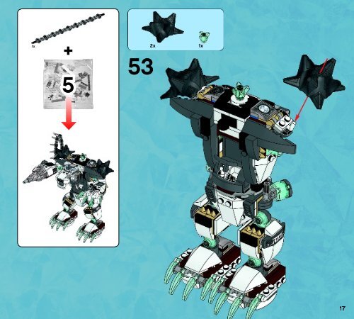 Lego Icebite&rsquo;s Claw Driller - 70223 (2015) - Flaming Claws BI 3017 / 52 - 65g - 70223 V29 2/2