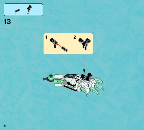 Lego Icebite&rsquo;s Claw Driller - 70223 (2015) - Flaming Claws BI 3017 / 52 - 65g - 70223 V29 2/2