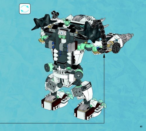 Lego Icebite&rsquo;s Claw Driller - 70223 (2015) - Flaming Claws BI 3017 / 52 - 65g - 70223 V29 2/2