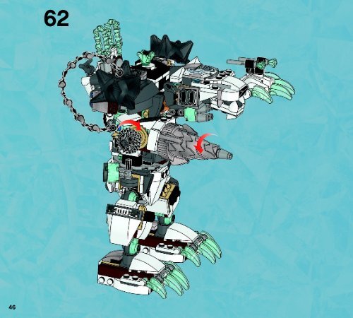 Lego Icebite&rsquo;s Claw Driller - 70223 (2015) - Flaming Claws BI 3017 / 52 - 65g - 70223 V29 2/2