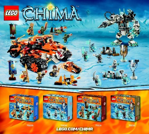 Lego Icebite&rsquo;s Claw Driller - 70223 (2015) - Flaming Claws BI 3017 / 52 - 65g - 70223 V29 2/2