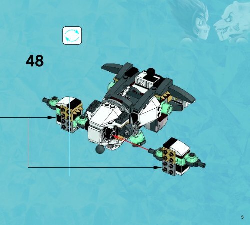 Lego Icebite&rsquo;s Claw Driller - 70223 (2015) - Flaming Claws BI 3017 / 52 - 65g - 70223 V29 2/2