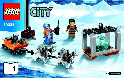 Lego Arctic Helicrane - 60034 (2014) - Arctic Snowmobile BI 3004/36 - 60034  1/2 V29