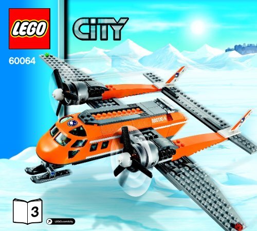 Lego Arctic Supply Plane - 60064 (2014) - Arctic Snowmobile BI 3017 / 76+4  - 65/115g 60064