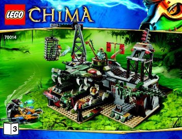 Lego The Croc Swamp Hideout - 70014 (2013) - Eglor's Twin Bike BI 3019/60+4*- 70014 3/3 v29