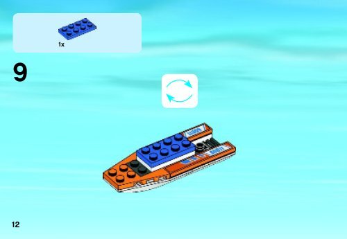 Lego Surfer Rescue - 60011 (2013) - Coast Guard Platform BI 3001/20 - 60011 V29