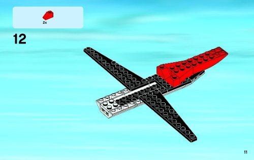 Lego Stunt Plane - 60019 (2013) - Helicopter and Limousine BI 3004/48 - 60019 V29 2/2